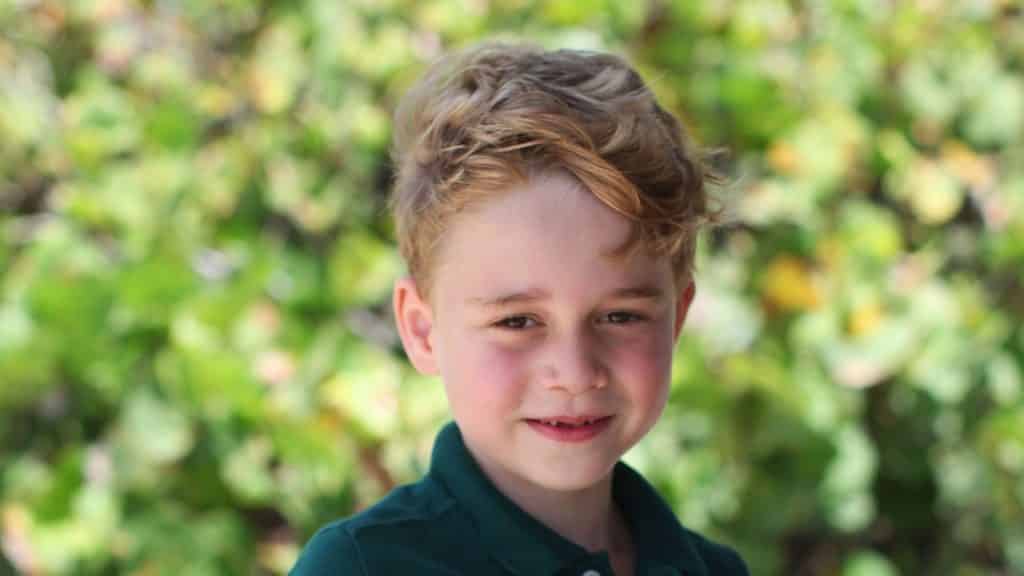 Prince George in green polo