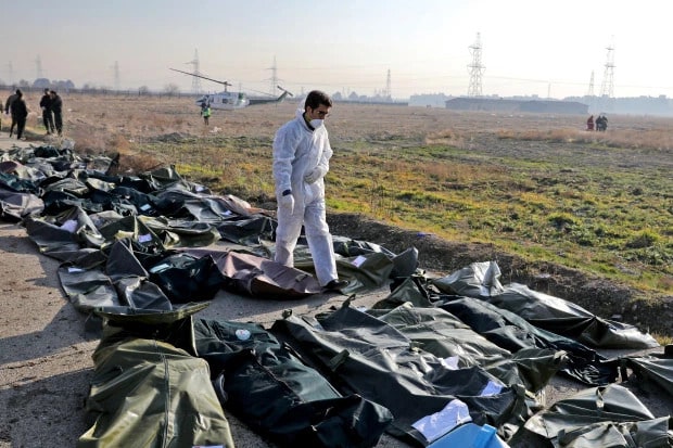 Bodies from plane crash