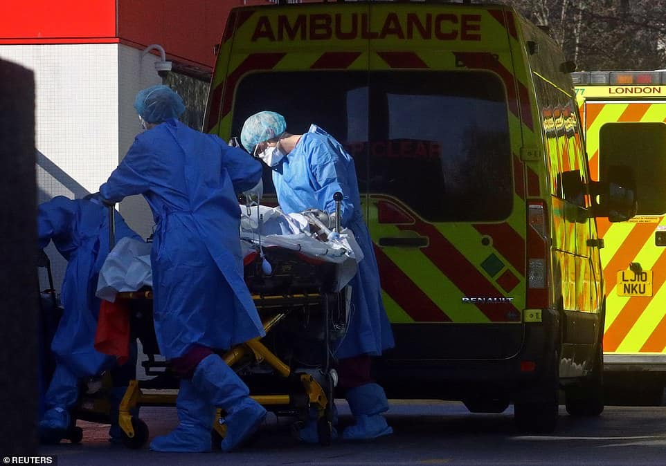 Ambulance dealing with Covid-19