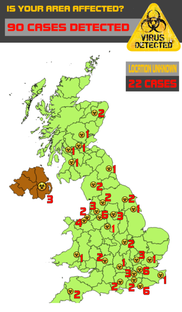 Coronavirus cases in my area