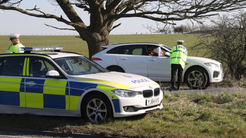 Police Stopping members of the public to check