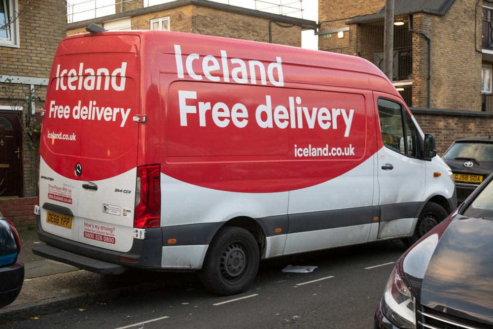 Iceland delivery van