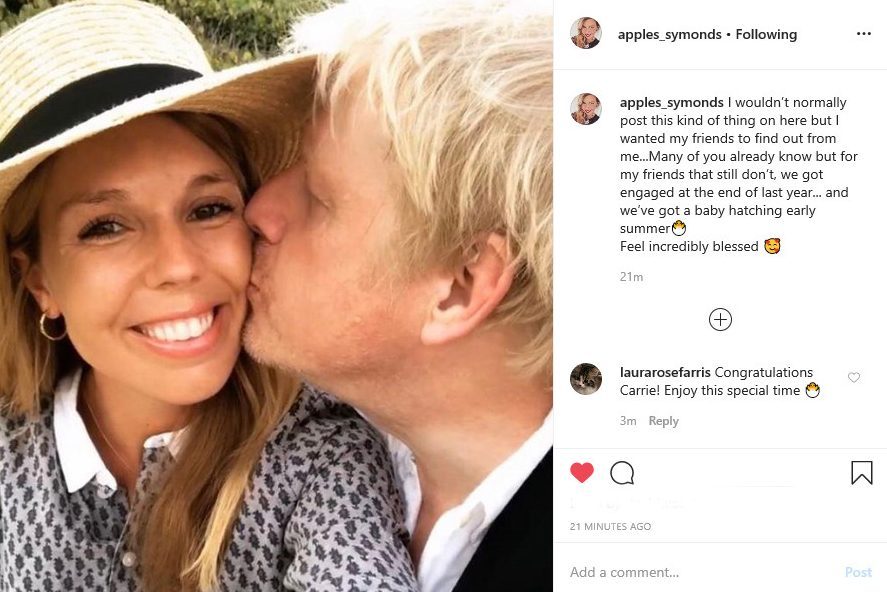 Boris Johnson and Carrie Symonds announce birth of baby boy