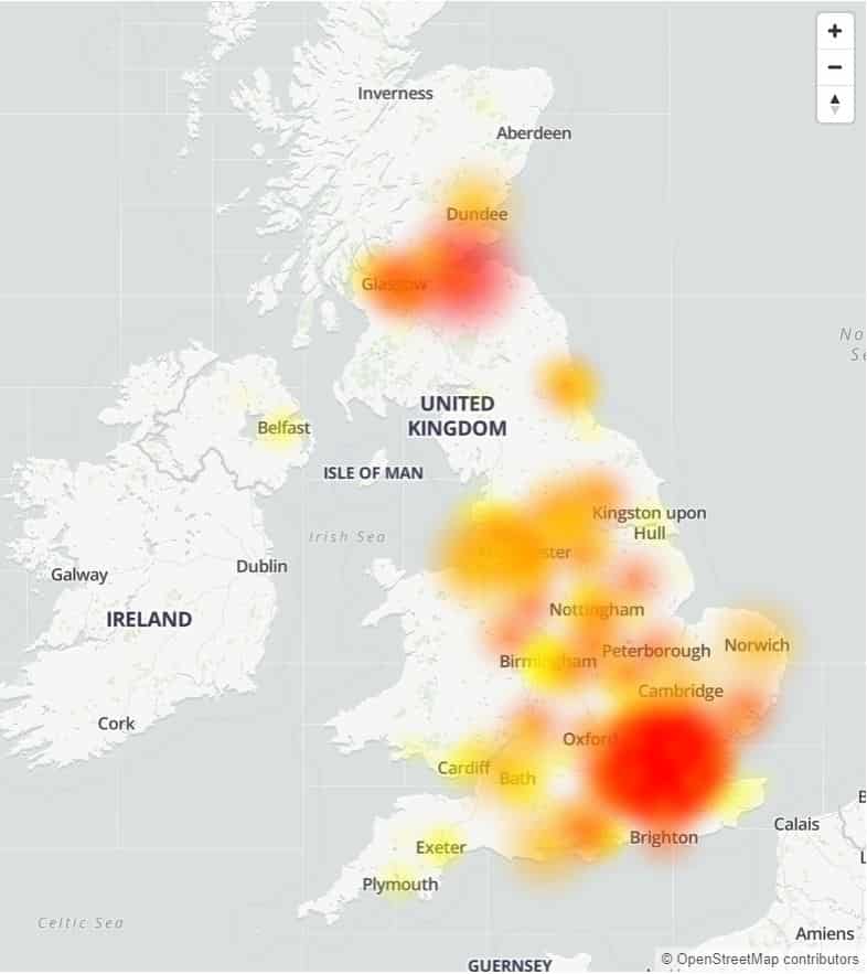 Virgin Media internet down across the UK