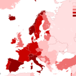 Europe covid map