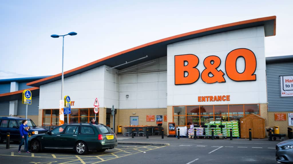 B & Q store