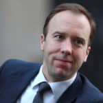 Britain’s Secretary of State for Digital, Culture, Media and Sport Matt Hancock arrives in Downing Street in London
