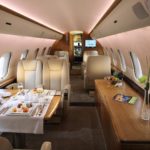 Private plane interior