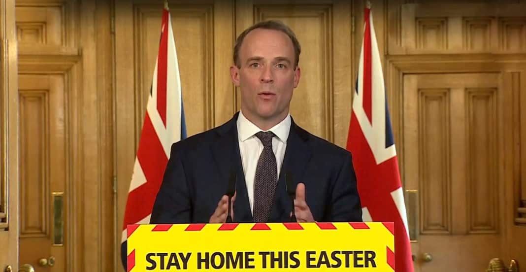 Dominic Raab's latest UK coronavirus briefing