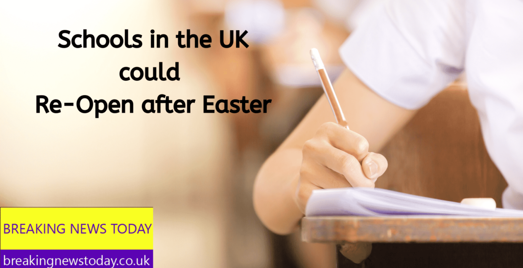 Schools in the UK could re-open after Easter holidays