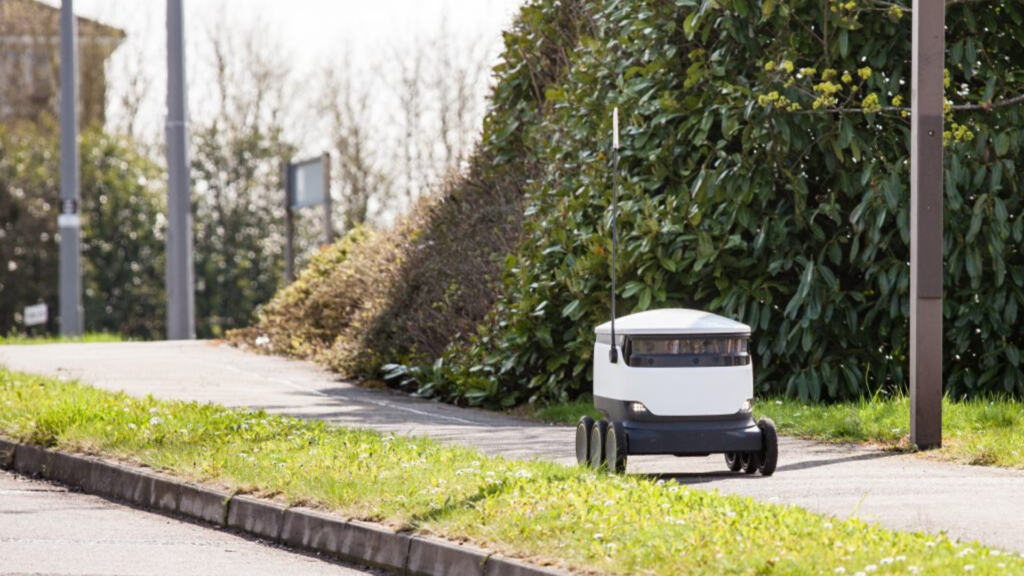 Shopping Robot on route to a delivery