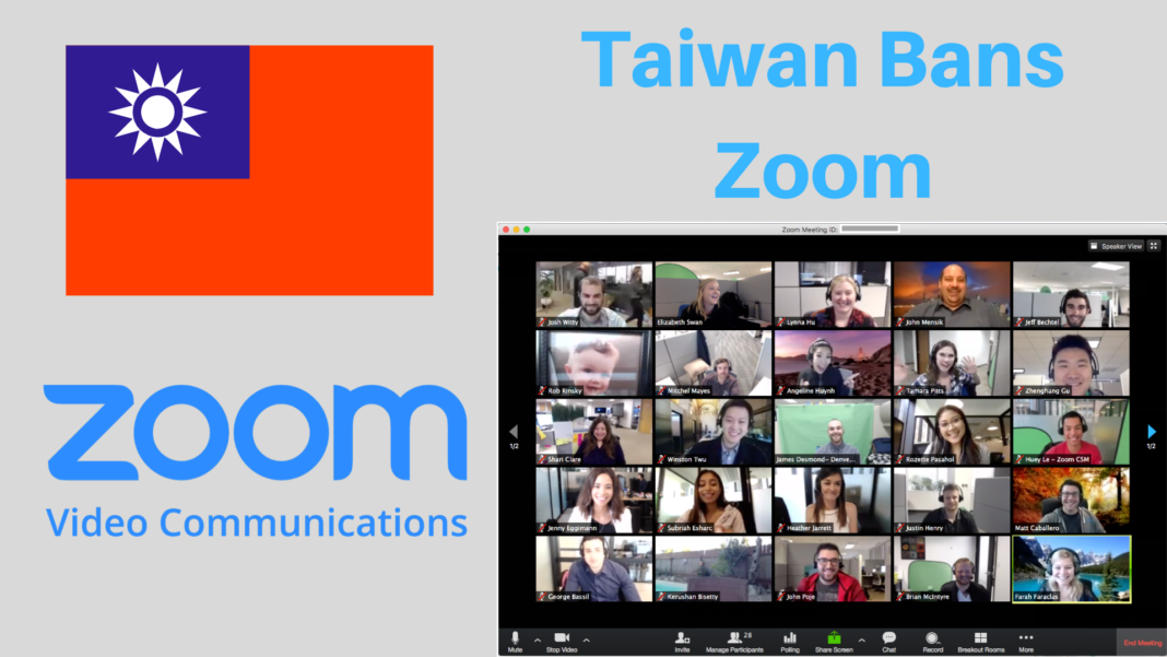 Zoom banned in Taiwan over China security fears