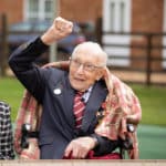 Tom Moore Cheering