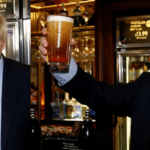 Boris Johnson Serves beer