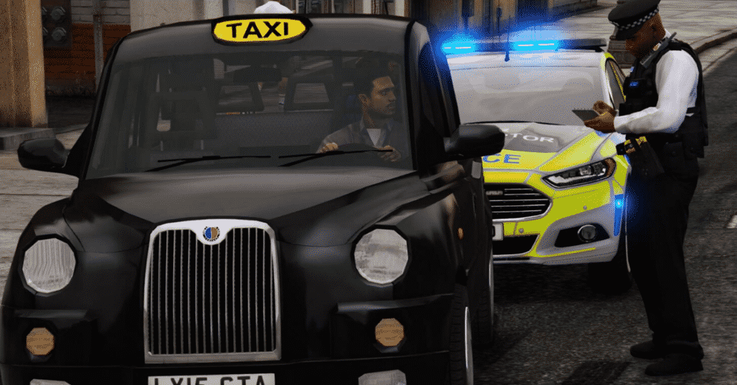 Cumbria Police had to turn away a taxi that was travelling from Leeds