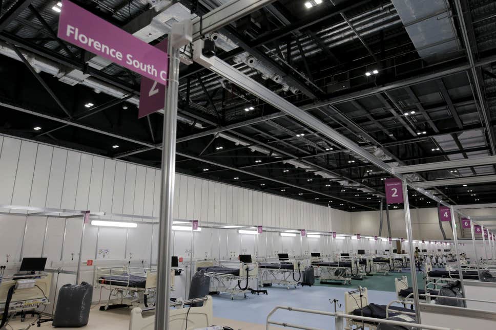 London Nightingale hospital to go 'on standby'