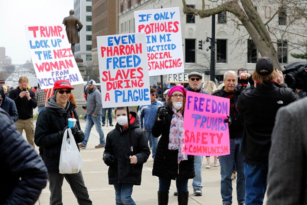 US protesting coronavirus lockdown