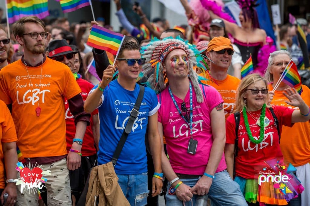 Gay pride event in Birmingham 