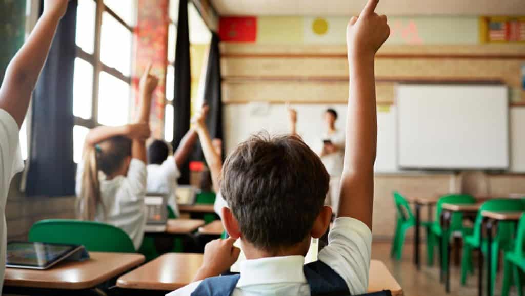 Students in a classroom