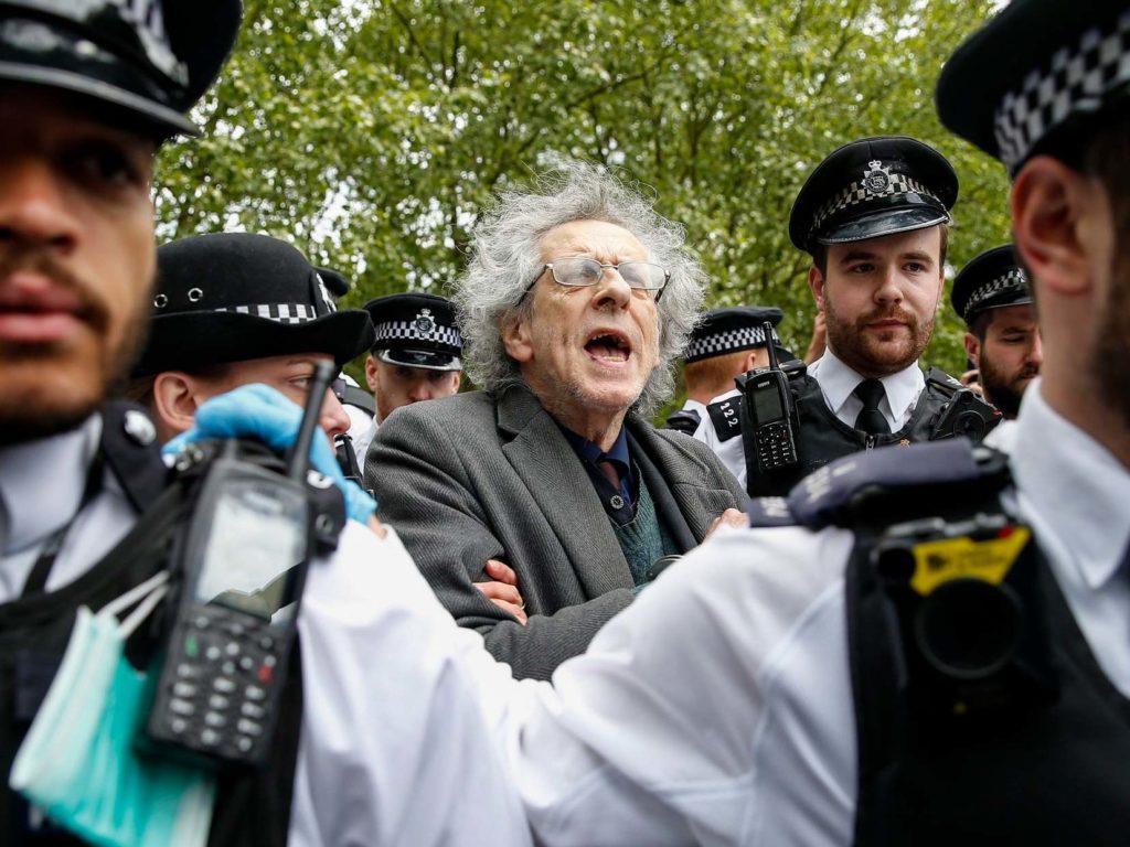 Virus Labelled 'A Fake' as Protests Take Place in Hyde Park