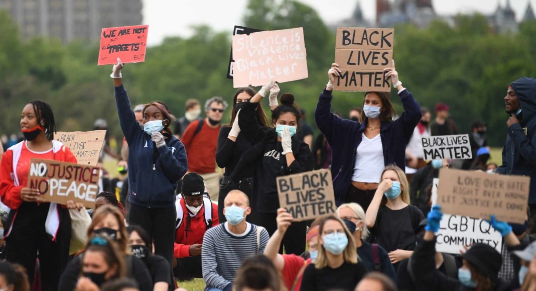 Thousands demonstrate in Hyde Park in solidarity with Black Lives Matter