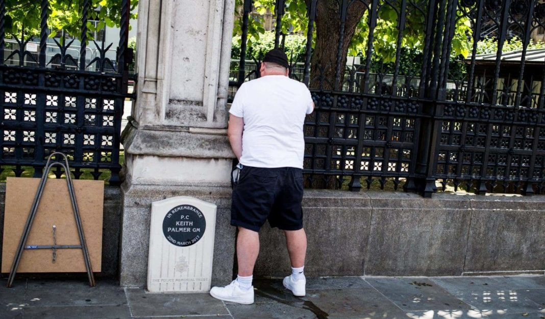 Man jailed after urinating next to PC Keith Palmer memorial in London