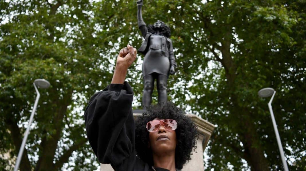 Black Lives Matter protester statue appears on Edward Colston plinth