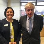 Sarah Tedford with Boris