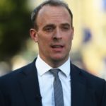 Dominic Raab outside