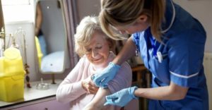 Around two-thirds of elderly care home residents have been vaccinated