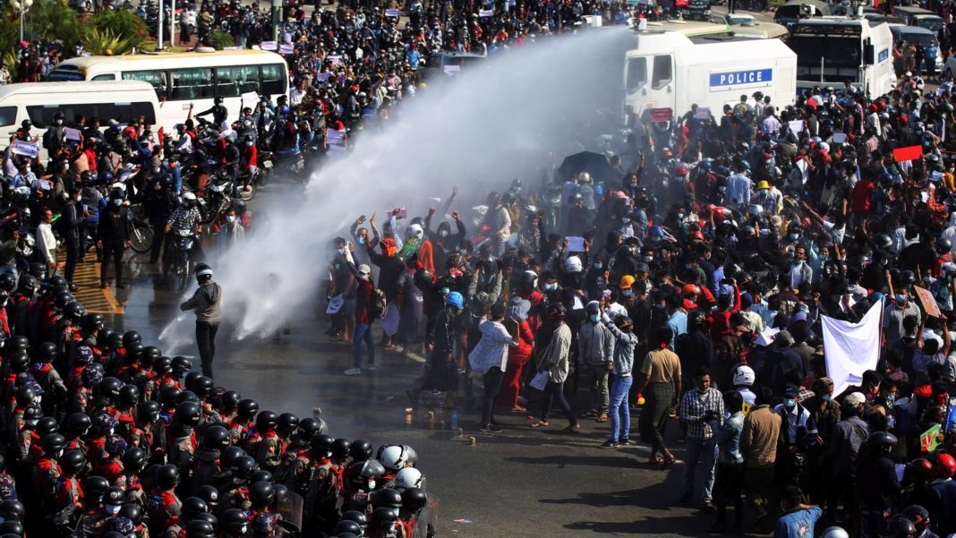 Dozens arrested in Myanmar as protesters defy ban on gatherings