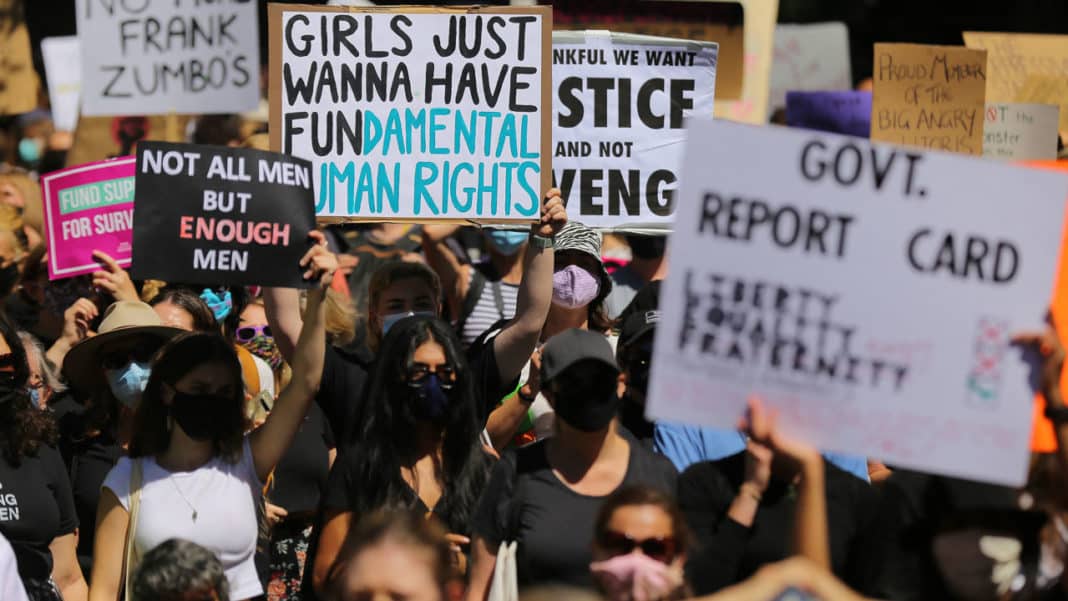 Thousands of Australians march against sexual assault