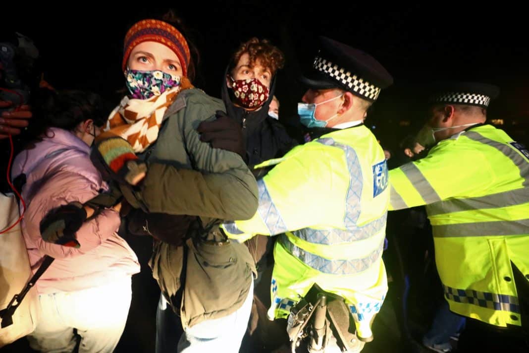 Clashes at the Clapham Common vigil 'distressing', says policing minister