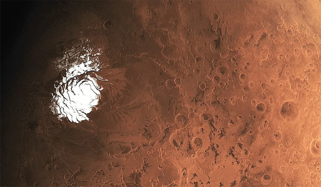 Vast amount of water could be locked up on Mars