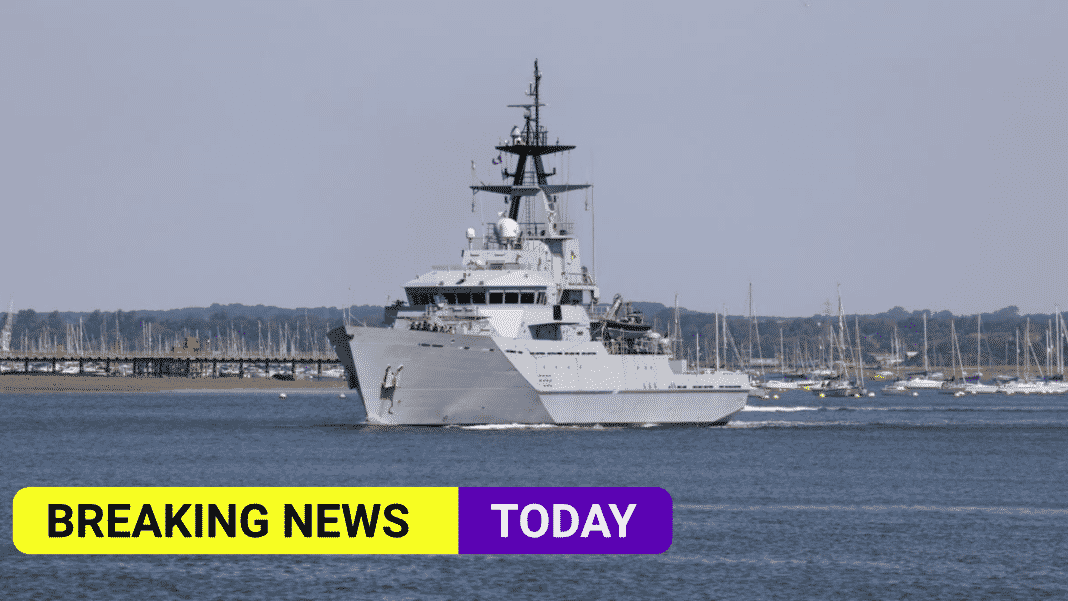 French fishing boats descend on Jersey as Royal Navy ships on patrol