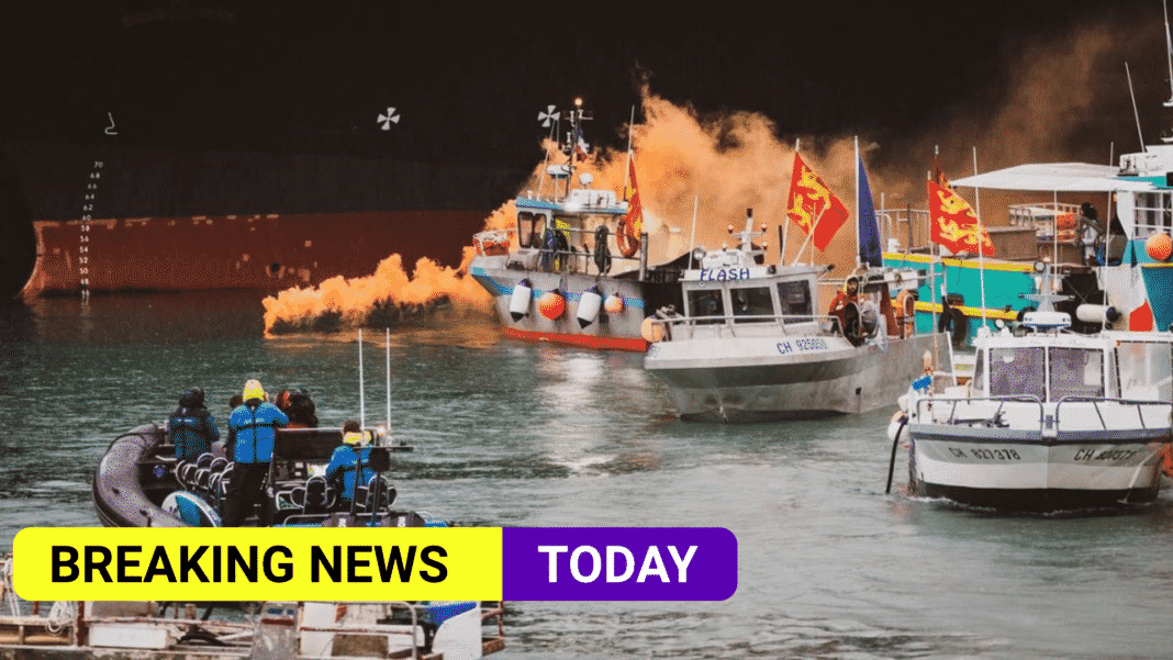 French fishing boats leave Jersey after post-Brexit rights protest