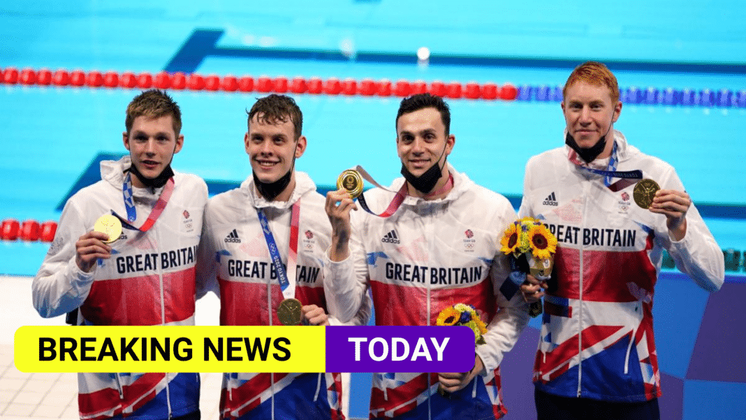 Further success in the pool as Team GB win 200m freestyle relay