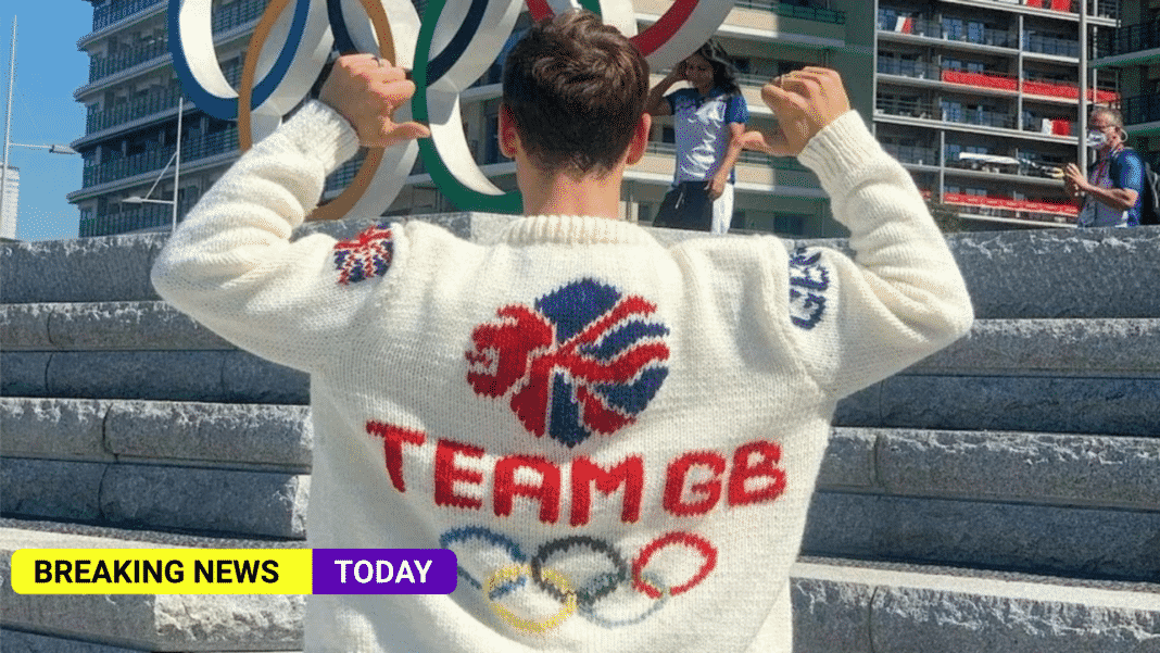 Tom Daley reveals hand-knitted Team GB cardigan, raising thousands