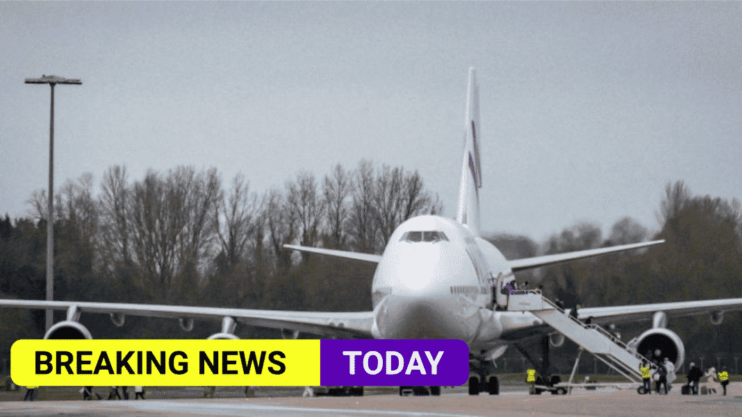 First flight carrying British nationals evacuated arrives from Afghanistan