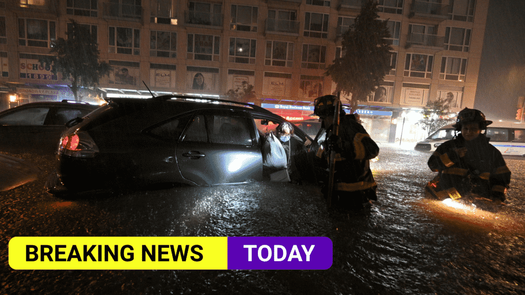 At least nine killed after month's worth of sudden rainfall in New York City