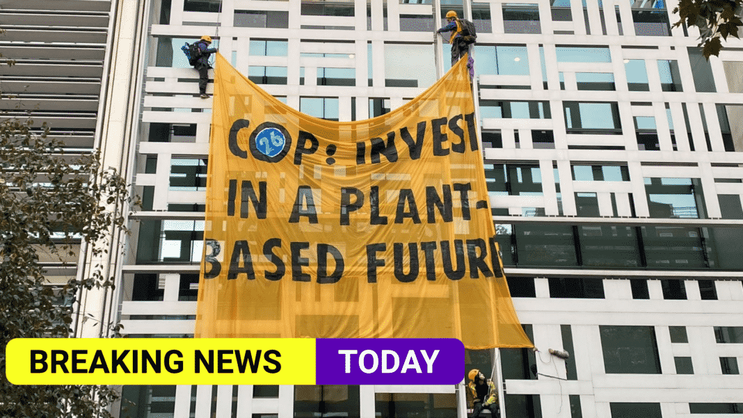 Protesters climbed Home Office with message for world leaders