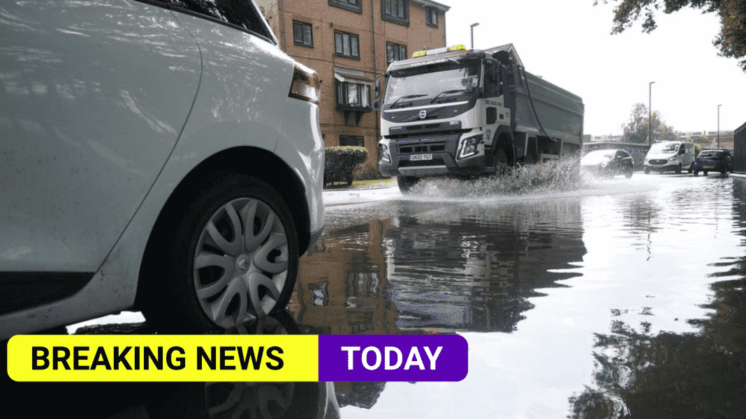 Torrential rain in London and South East as storm moves in from France