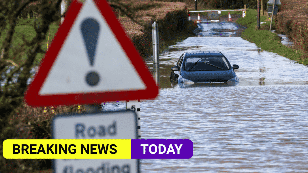 Flooded roads throughout Cumbria as areas get up to 13 inches of rain